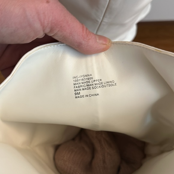 Chic White High Heel Boots - Picture 6 of 11